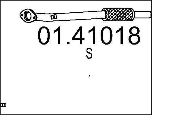 Tubo de Escape MTS 01.41018