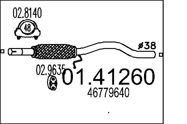 Exhaust Pipe MTS 01.41260