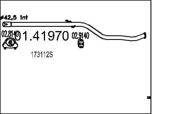 Exhaust Pipe MTS 01.41970