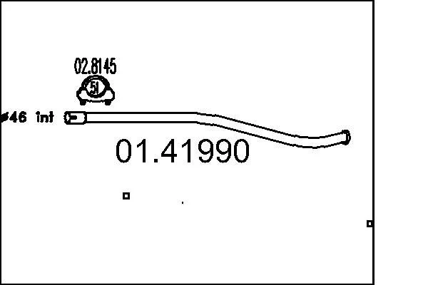 Tubo de Escape MTS 01.41990