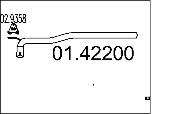 Tubo de Escape MTS 01.42200