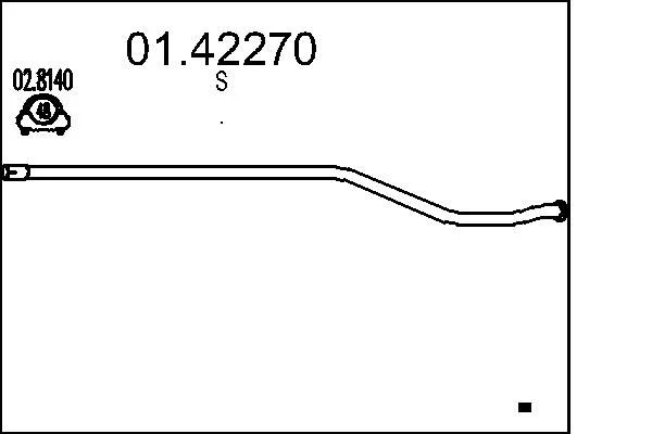 Exhaust Pipe MTS 01.42270