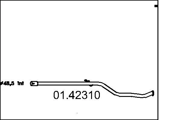 Tubo de Escape MTS 01.42310