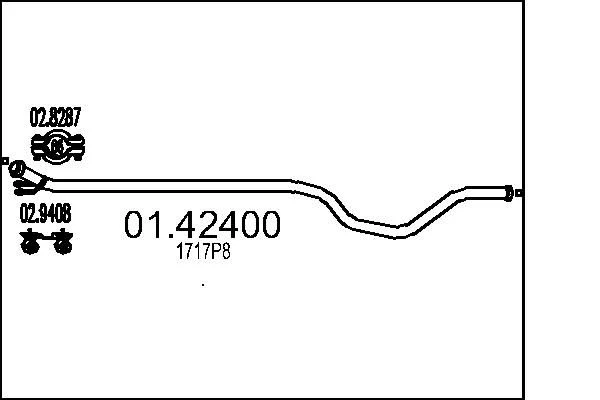 Exhaust Pipe MTS 01.42400