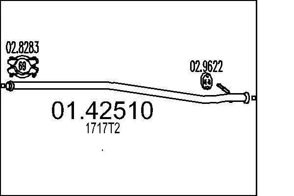 Tubo de Escape MTS 01.42510