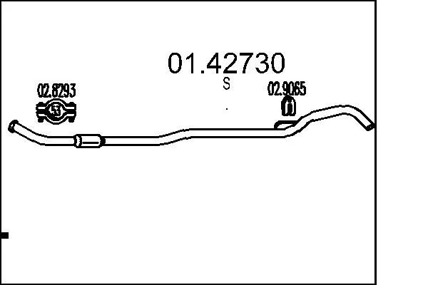 Exhaust Pipe MTS 01.42730