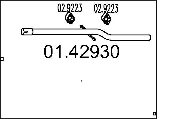 Tubo de Escape MTS 01.42930
