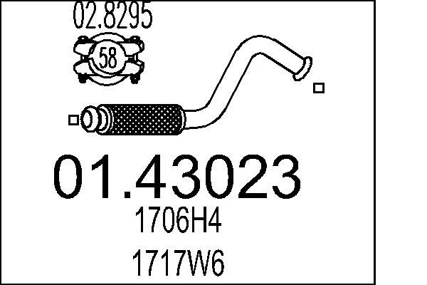 Exhaust Pipe MTS 01.43023