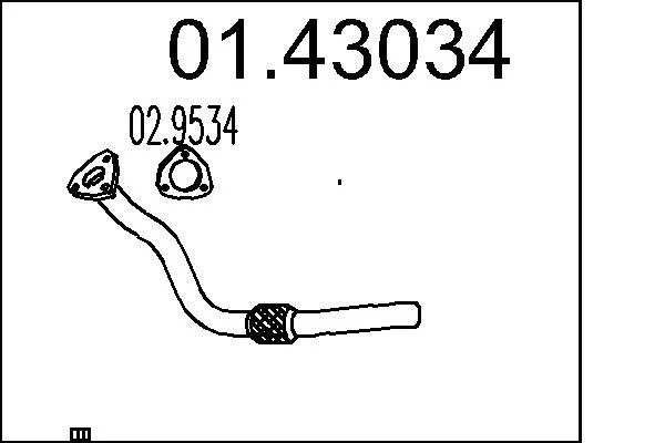 Exhaust Pipe MTS 01.43034