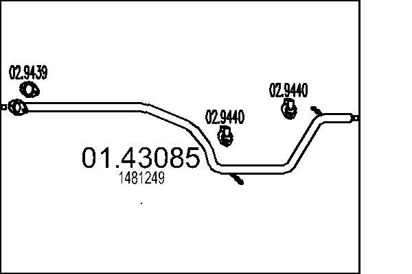 Išleidimo kolektorius MTS 01.43085
