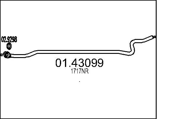 Exhaust Pipe MTS 01.43099