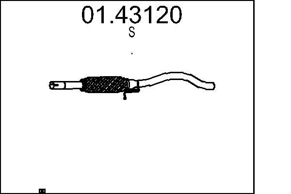 Exhaust Pipe MTS 01.43120