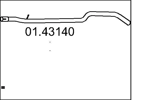 Tubo de Escape MTS 01.43140