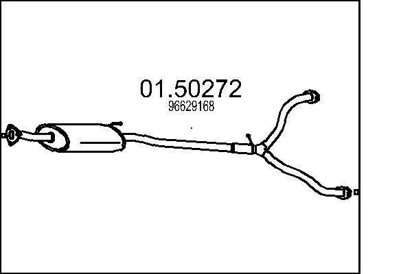 Centre Muffler MTS 01.50272