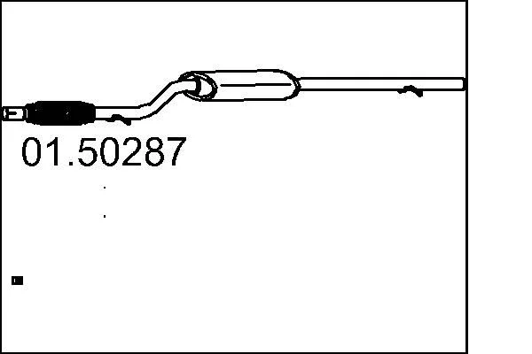 Centre Muffler MTS 01.50287