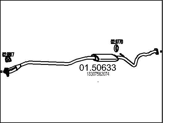 Centre Muffler MTS 01.50633