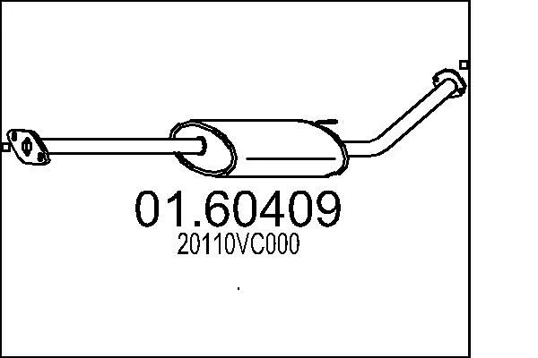 Rear Muffler MTS 01.60409