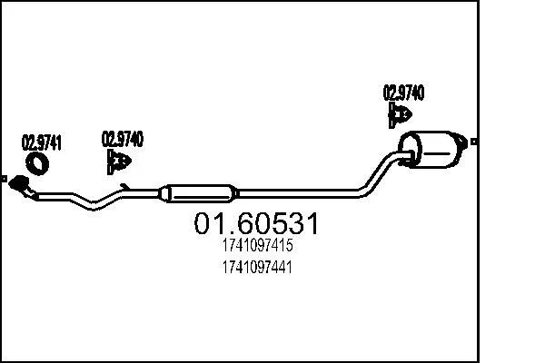 Rear Muffler MTS 01.60531