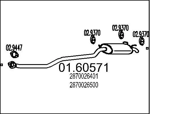 Rear Muffler MTS 01.60571