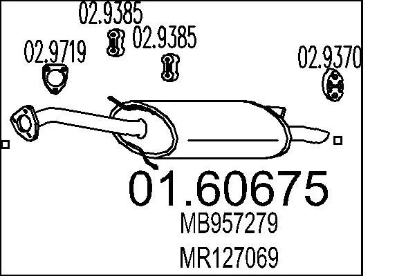 Rear Muffler MTS 01.60675