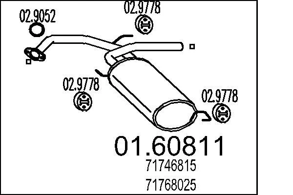 Rear Muffler MTS 01.60811