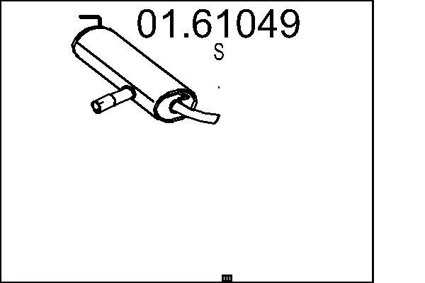 Rear Muffler MTS 01.61049