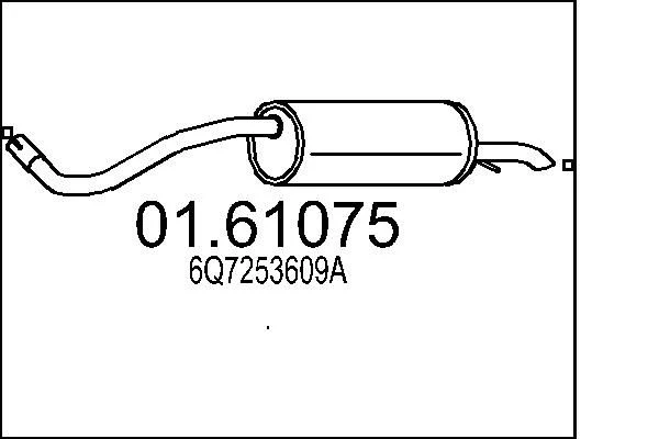 Rear Muffler MTS 01.61075