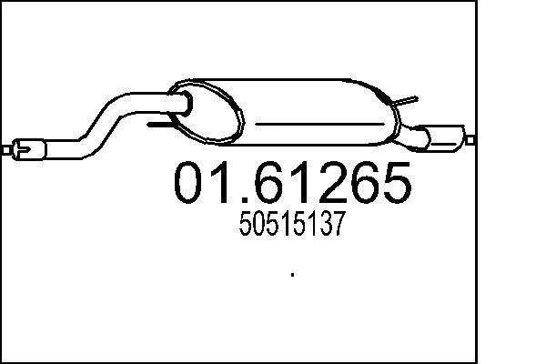 Rear Muffler MTS 01.61265