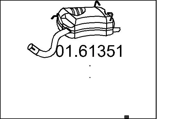 Rear Muffler MTS 01.61351