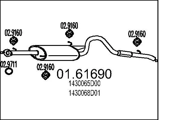 Rear Muffler MTS 01.61690