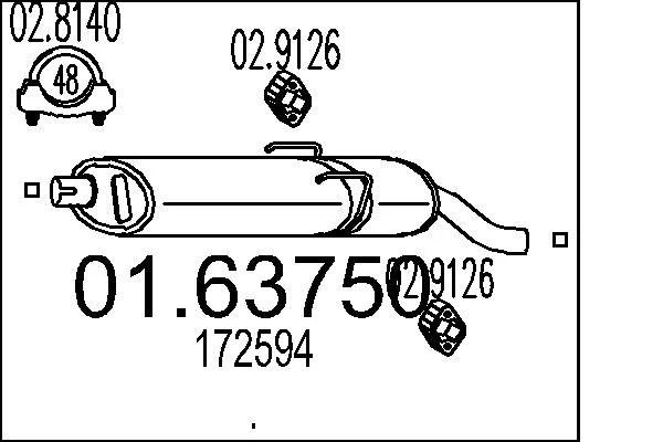 Rear Muffler MTS 01.63750