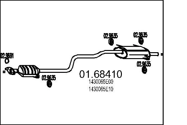 Rear Muffler MTS 01.68410