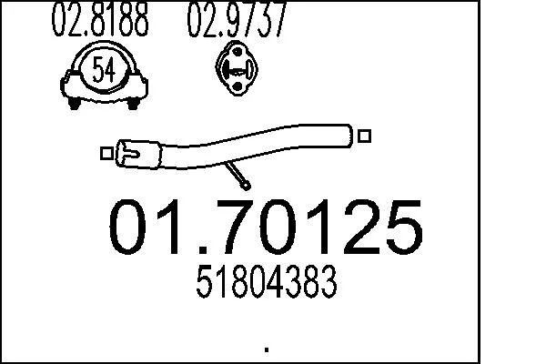Exhaust Pipe MTS 01.70125
