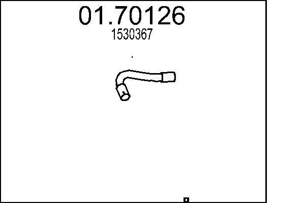 Tubo de Escape MTS 01.70126