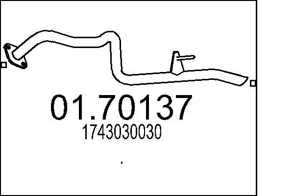 Tubo de Escape MTS 01.70137