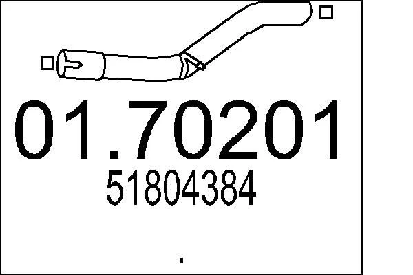 Exhaust Pipe MTS 01.70201