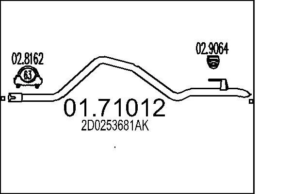 Exhaust Pipe MTS 01.71012