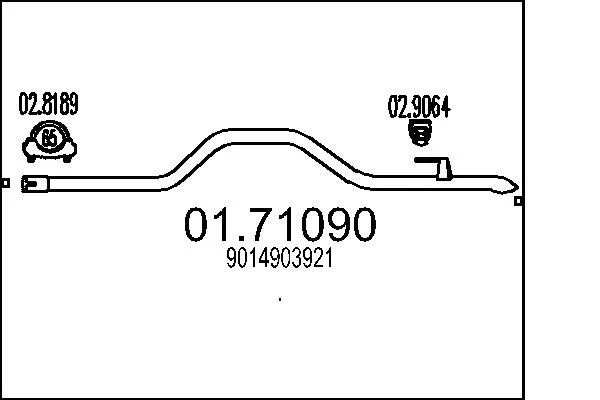 Exhaust Pipe MTS 01.71090