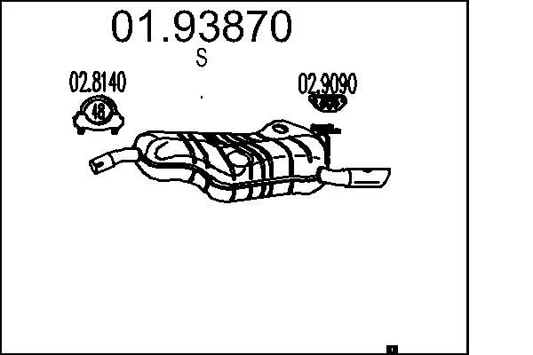 Rear Muffler MTS 01.93870