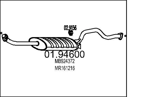 Rear Muffler MTS 01.94600