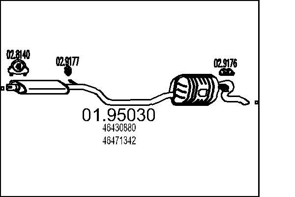 Rear Muffler MTS 01.95030