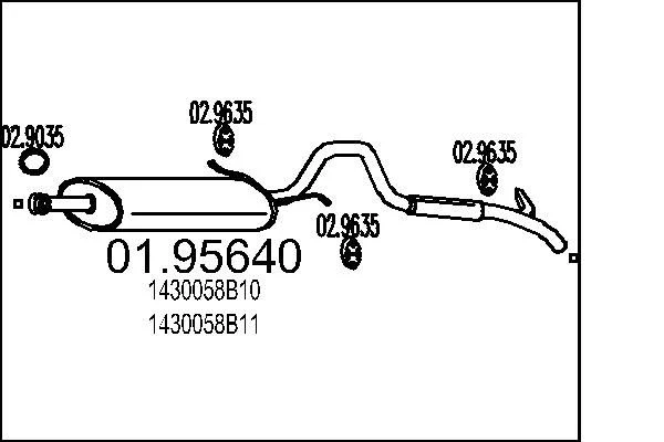 Rear Muffler MTS 01.95640