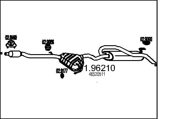 Rear Muffler MTS 01.96210