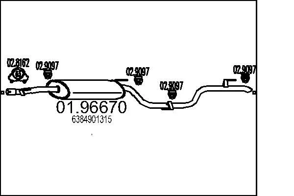 Rear Muffler MTS 01.96670