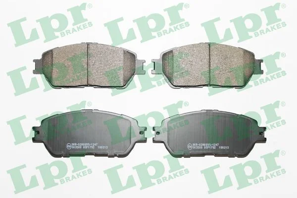 Conjunto de pastilhas de travão de disco LPR 05P1792