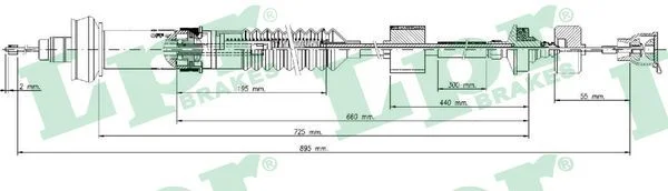 Cable Pull, clutch control LPR C0028C
