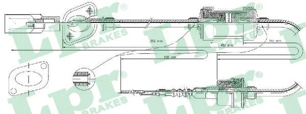 Cable Pull, clutch control LPR C0070C