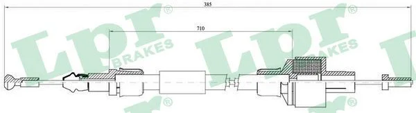 Cable Pull, clutch control LPR C0081C
