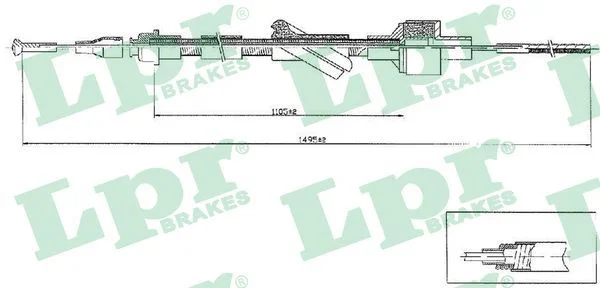 Cable Pull, clutch control LPR C0103C