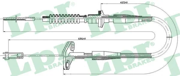 Cable Pull, clutch control LPR C0121C